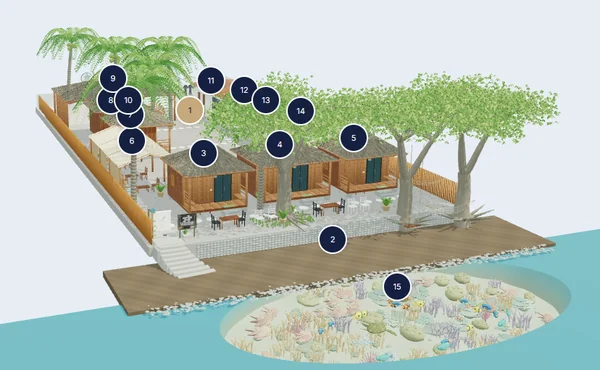 La Tortue, recorrido 3D vista previa del proyecto